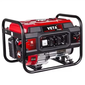 Генератор Бензиновий VETA VT350JE 2.8 кВт 1-фазний + AVR захист