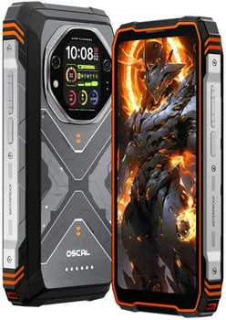 Мобильный защищенный смартфон Oscal Tank 1 (16+512Gb, АКБ 20000 мАч) Orange