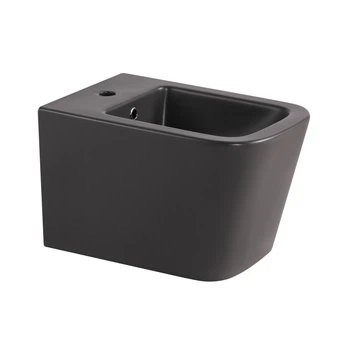 Биде подвесное Qtap Tern 520x350x330 мм, Anthracite QT17551303GAN