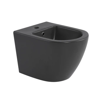 Биде подвесное Qtap Robin 515x370x350 мм, Anthracite QT13551381GAN