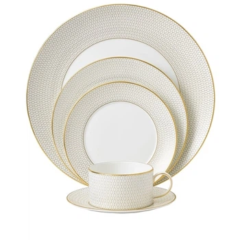 Столовий сервіз Wedgwood Gio Gold 5 предметів 1 персона молочна (701587194778)