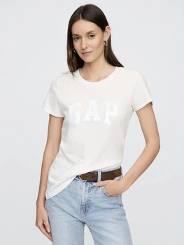 Футболка бавовняна жіноча GAP 354839643 XL Молочна (1159847940)