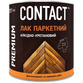 Лак алкидно-уретановый паркетный Днепр-контакт однокомпонентный 0.75 кг