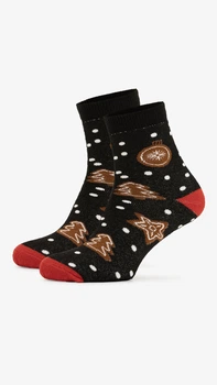 Носки женские Novaliniya 253 Печенье 36-38 Черный shop (2000999361791)