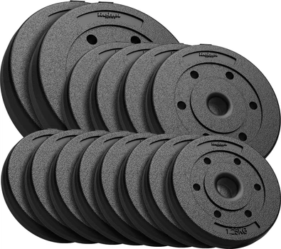 Набір дисків Rebel Active бітумні 8 x 1.25 / 4 x 2.5 / 2 x 5 кг (5901890100298)