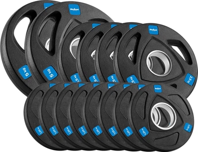 Набір олімпійських дисків Rebel Active RB-2113 гумові 8 x 1.25 / 4 x 2.5 / 2 x 5 кг (5901890100397)