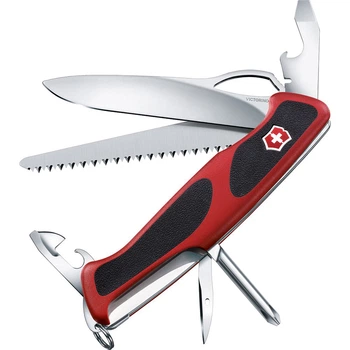 Ніж складний, мультитул Victorinox Rangergrip 78 (130мм, 12 функцій), червоний 0.9663.МC