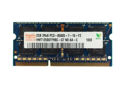 Оперативная память для ноутбука SODIMM Hynix DDR3 2Gb 1066MHz PC3-8500S (HMT125S6TFR8C-G7) 14411 Б/У