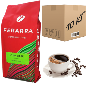 Кофе Ferarra Cuba Libre в зернах 1 кг (ящик 10кг)