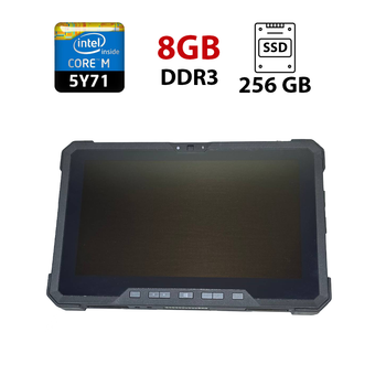 Защищенный планшет Dell Latitude 7202 Rugged Tablet / 11.6" (1366x768) TN Touch / Intel Core M-5Y71 (2 (4) ядра по 1.2 - 2.9 GHz) / 8 GB DDR3 / 256 GB SSD / Intel HD Graphics 5300 / WebCam б/у