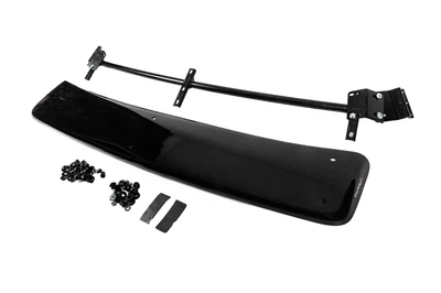 Козырек на лобовое стекло (черный глянец, 5мм) для Nissan NP300 1999-2015 гг