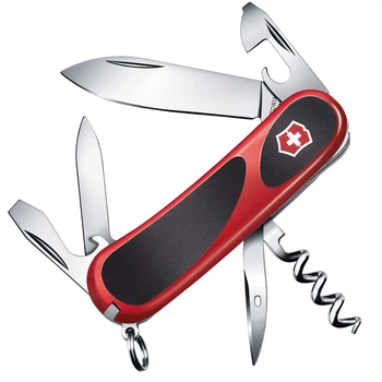 Ніж складний, мультитул Victorinox Evogrip 10 (85мм, 13 функцій), червоний 2.3803.C