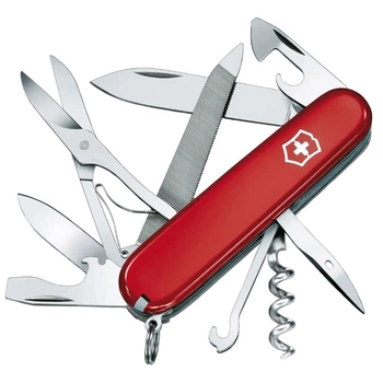 Ніж складний, мультитул Victorinox Mountaineer (91мм, 18 функцій), червоний 1.3743