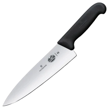 Ніж кухонний, побутовий Victorinox Fibrox (лезо: 200мм), чорний 5.2063.20