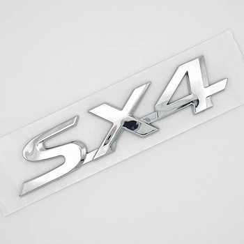 Емблема напис SX4 Suzuki (ABS, хром, глянець) 11,3*2,3 см
