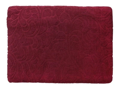 Простирадло махрове Parisa Home. Жаккард J-079 - 07 бордового кольору-150х200