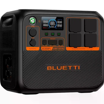 Портативна зарядна станція BLUETTI AC200PL 2304Wh 2400W LFP електростанція для дому, UPS, ДБЖ