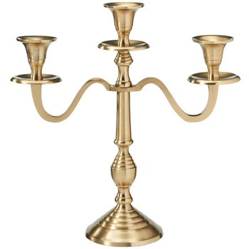 Świecznik Home & Styling Collection 30 cm Złoty (8721037588409)