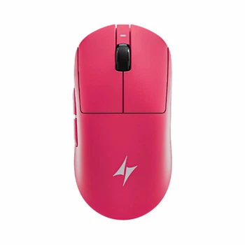 Геймерська акумуляторна бездротова (2,4G+Bluetooth) миша ATK A9 Plus 2.0, PAW3395, HiSilicon NearLink, Huanuo lce Berry Pink Dot, Pink/Рожева (A9PlusP)