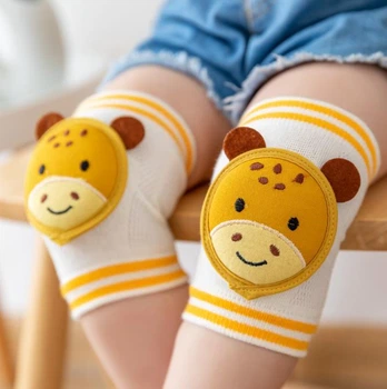 Дитячі наколінники та налокітники 2в1 Duck Happy Жовтий Жираф для повзання малюків (М420176)