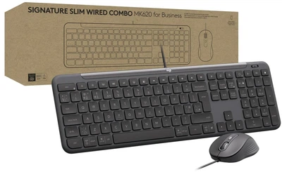 Комплект (клавіатура, миша) Logitech Signature Slim Combo MK620 Graphite (920-013349) ( 15190 )