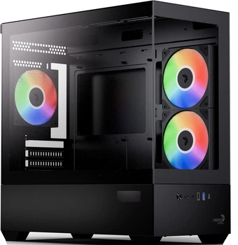 Корпус AeroCool P300D Digi-G-BK-v1 Black (ACCS-PN05033.11)