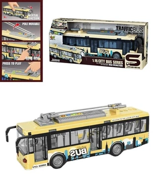 Іграшка Тролейбус інерційний DIY TOYS CJ-4007549 Жовтий shop (6900068917804)