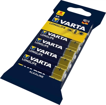 Baterie Varta Longlife AA FOL alkaliczne 8 szt. (4106101328)