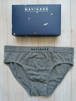 Мужские трусы слипы серые Navigare BK21547/v XL
