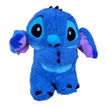 М'яка іграшка Стич (Stich) 35 см з мультфільму Ліло та Стич, дихає, світиться, колискова на 3 батарейках AAA з плюшу