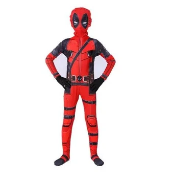 Дитячий костюм Дедпул Deadpool М 110-120см супергеройський з еластану червоний
