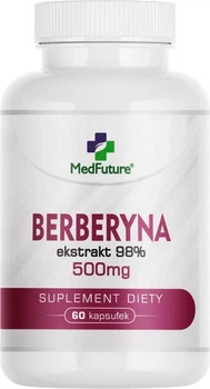 Suplement diety MedFuture Berberyna 98% 500 mg 60 kapsułek (5905669222792)