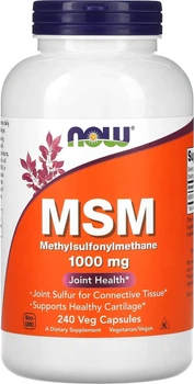 Suplement diety Now Foods MSM 1000 mg 240 kapsułek (733739021212)