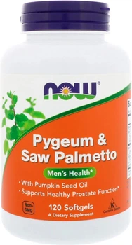 Дієтична добавка Now Foods Pygeum & Saw Palmetto для чоловіків 120 капсул (733739047298)