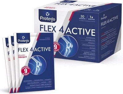 Suplement diety Protego Flex 4Active o smaku pomarańczowym 30 saszetek (5905108790462)