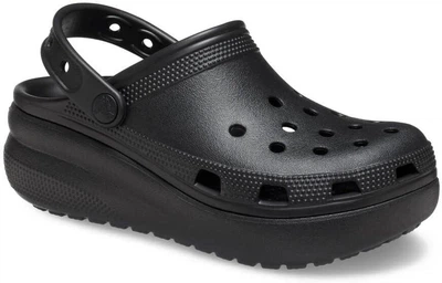 Крокси дитячі на платформі Crocs Classic Cutie Clog Black 29