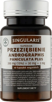 Дієтична добавка Singularis Superior Застуда Andrographis Paniculata Plus 60 капсул (5907796631379)