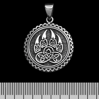 Серебряный кулон Печатка Велеса (серебро, 925 проба) (00000006695)