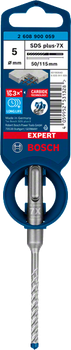 Ударне свердло BOSCH EXPERT SDS plus-7X, 5 x 50 x 115 мм(2608900059)