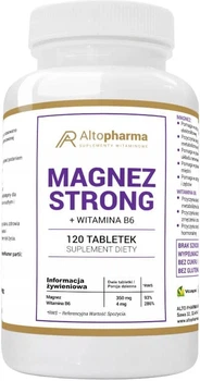 Suplement diety Alto Pharma Magnez Strong + Witamina B6 120 tabletek (5903661237523)