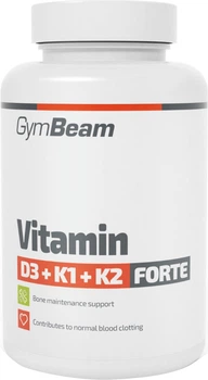 Suplement diety GymBeam Witamina D3 + K1 + K2 Forte 120 kapsułek (8586022210006)