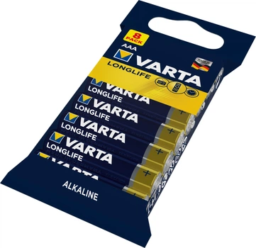 Baterie Varta Longlife AAA FOL Alkaliczne 8 szt. (4103101328)