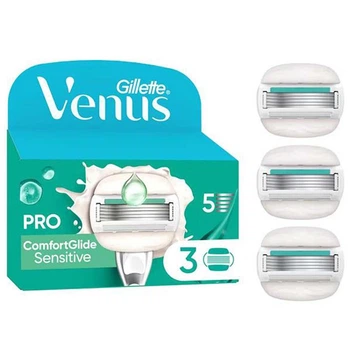 Змінний картридж для гоління (леза касети) жіночий Venus Pro ComfortGlide & Olay Sensitive 3 шт
