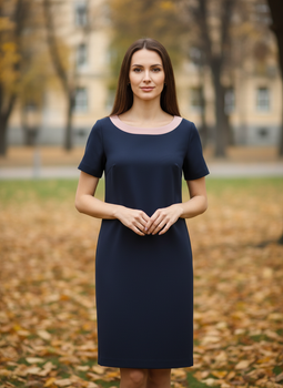 Платье inDresser M Синий (IN-8005020-Blue)