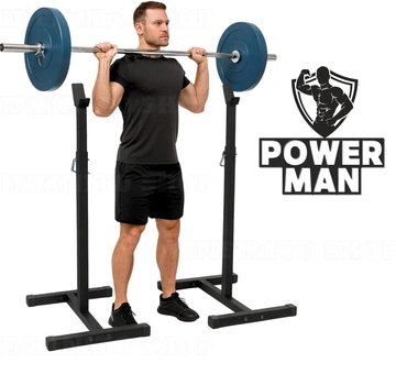 Стойки для штанги WCG Power Man черные (регулируемые, нагрузка 250 кг)