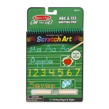Альбом гравюр "Буквы и цифры" MelissaandDoug MD9142, 12 страниц