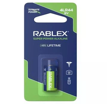 Батарейка Лужна Rablex 4LR44 6v blister card 1шт