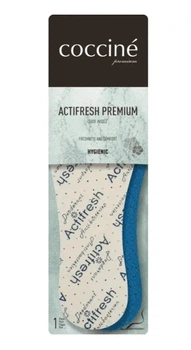 Стельки Coccine Actifresh Premium — антибактериальные мятные, трёхслойные. Размер 43