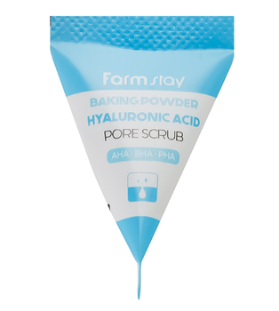 Скраб для обличчя содою та гіалуроновою кислотою FarmStay Hyaluronic Acid Baking Powder Pore Scrub, 1 шт.*7 мл