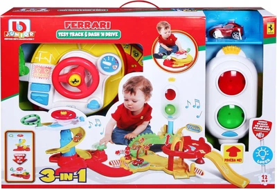 Автотрек BBurago Junior Ferrari з світловою сигналізацією BBJ88805 (4893998888054)